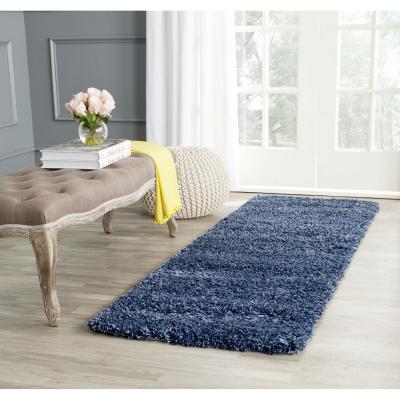 Tapis de salon interieur en bleu marine, 122 x 183 cm