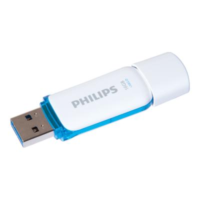 Cl&eacute; USB Philips Snow 2.0 16 Go Blanc et Bleu 