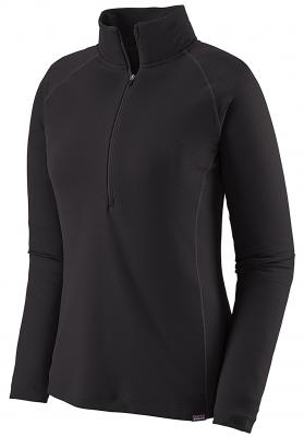 Patagonia - Women's Cap Midweight Zip Neck - Sous-v&ecirc;tement synth&eacute;tique taille XS, noir 