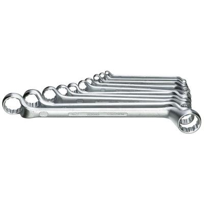 Gedore 6030740 Jeu de cl&eacute;s &agrave; &oelig;il doubles 10 pi&egrave;ces 6 - 27 mm DIN 838