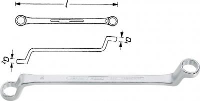 Cl&eacute; polygonale double similaire DIN838 20x22mm Hazet 1 pcs