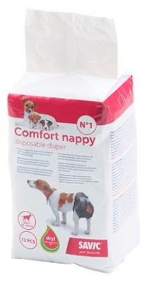 Savic Set de 12 Couches pour Chien Style Comfort Nappy Taille 4