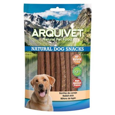 Snack Naturel pour Chiens B&acirc;tonnets de Lapin 110 GR Arquivet