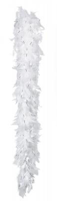 Boa blanc et argent&eacute; Taille Unique