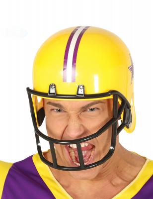 Casque de football am&eacute;ricain jaune adulte
