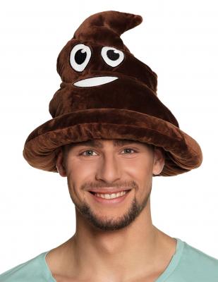 Boland 04284 - Chapeau Shithead Mens, marron, taille unique, smiley, Accessoire, f&ecirc;te &agrave; th&egrave;me