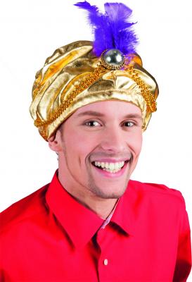Boland chapeau Sultan Selim hommes or / violet