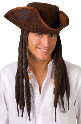 Boland 81914 - Chapeau de pirate sale Joe avec cheveux