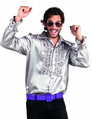 G&eacute;n&eacute;rique Chemise Disco Argent&eacute;e Homme Taille M