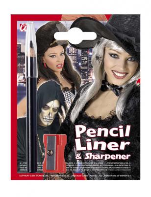 Crayon maquillage noir adulte Halloween taille unique