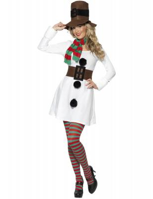 D&eacute;guisement bonhomme de neige femme No&euml;l Medium