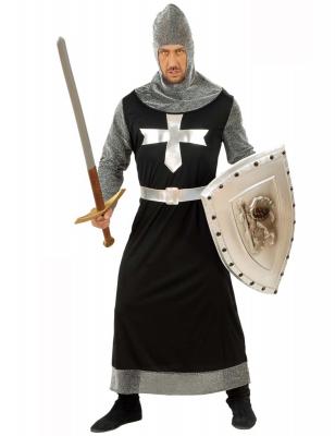 Widmann Sancto Costume 57323, Crois&eacute;, Adulte, Noir, Taille L
