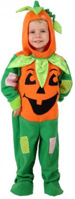 D&eacute;guisement Citrouille Orange et Vert Enfant Halloween - 1 &agrave; 2 Ans