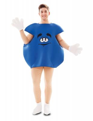 D&eacute;guisement de bonbon bleu adulte