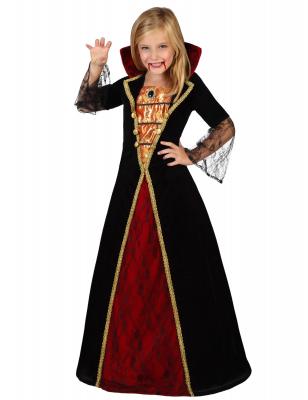 Atosa Vampirea Children&acute;s Girl Long Dress Custom Rouge 5-6 Years