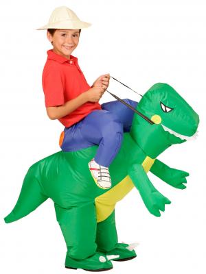 D&eacute;guisement Explorateur avec Dinosaure Gonflable enfant