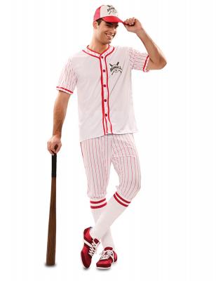 D&eacute;guisement de Joueur de Baseball &agrave; Rayures pour homme