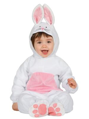 D&eacute;guisement lapin blanc et rose b&eacute;b&eacute;
