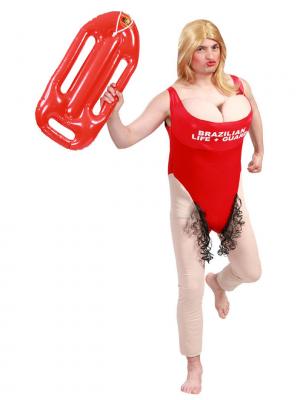 Generico Beach Vigilant Costume Rouge 54-56