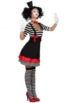 Deguisement De Mime Femme - Noir / blanc - T-3