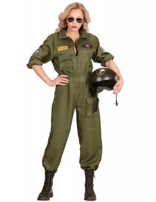 Widmann Generique - D&eacute;guisement Pilote de Combat Femme Taille S, Vert