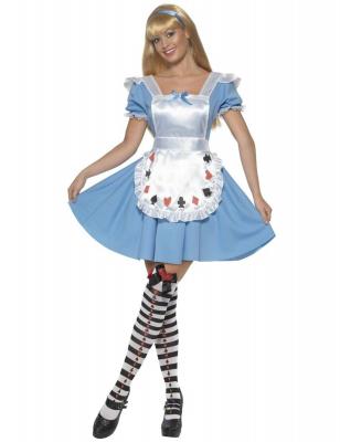 Smiffys D&eacute;guisement Costume de cartes Alice pour fille - Bleu - L