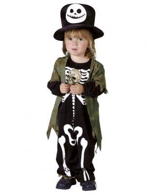Boland- D&eacute;guisement-Costume Gar&ccedil;on Squelette, Boys, 10134219, 3/4 Ans