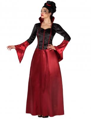 D&eacute;guisement Vampire Rouge Et Noire Femme Halloween Xs / S