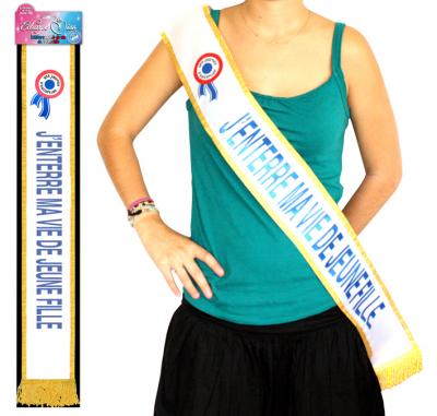 Echarpe Humoristique j'enterre Ma Vie De Jeune Fille Bleue - Bleu
