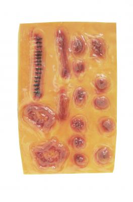 Gory Wounds, Skin Coloured, Unisex