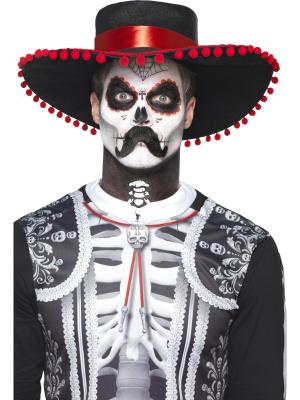 Kit maquillage squelette mexicain adulte Dia de los muertos