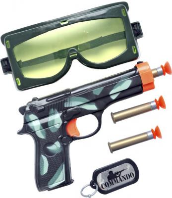 Smiffys Panoplie de militaire, avec arme, balles, lunettes et plaque d'identit&eacute;