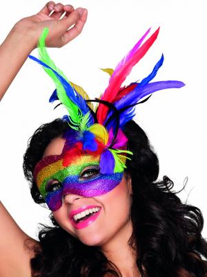 Boland 00211&nbsp;Masque Carnaval arc-en-ciel