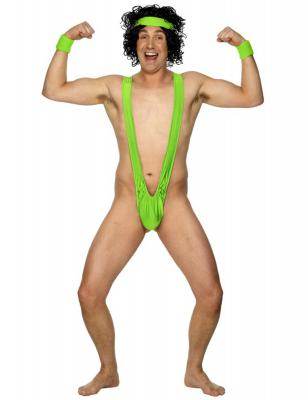 Borat Mankini, Vert Lycra - Vert - Unique