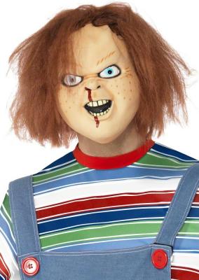 Smiffys Masque latex Chucky, Marron, Couvre toute la t&ecirc;te