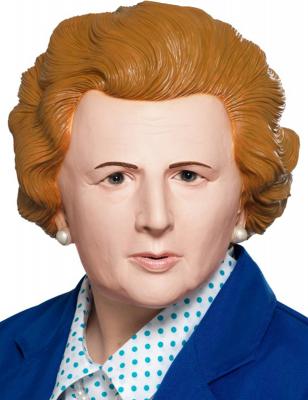 Smiffys Masque Iron Lady 49124, unisexe, adulte, marron, taille unique