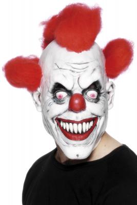 Masque De Clown Horreur - Blanc - Taille Unique