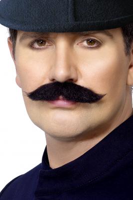 Moustache agent de police anglais adulte