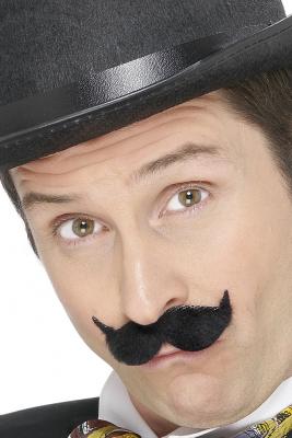Moustache Edwardian Noir - Noir