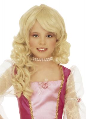 Perruque blonde princesse enfant f&eacute;es / princesses