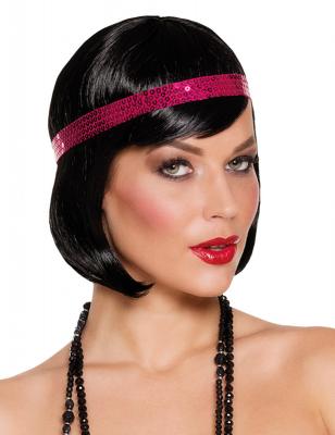 Boland perruque Charleston avec bandeau dames noir