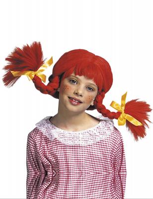 Perruque tresses rouge fille taille unique