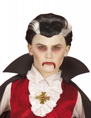Perruque vampire bicolore enfant Halloween taille unique