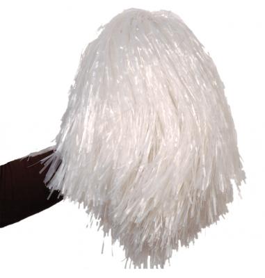 POMPON BLANC CHEERLEADER SUPPORTER  Blanc