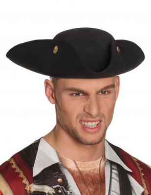 Chapeau de Pirate Amiral Noir