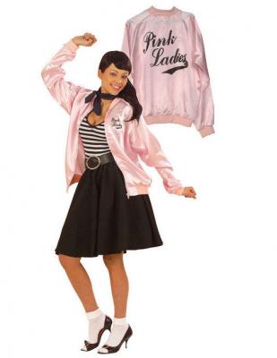 Widmann - Veste ann&eacute;es 50, en satin, Pink Lady, Rock'n'Roll, Twist, F&ecirc;te &agrave; th&egrave;me, Carnaval