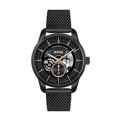 Montre Homme Boss Sophio Auto - 1514035 Bracelet Acier Noir