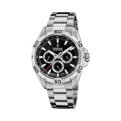 Montre Festina F20623/4 Noir, Bracelet D&acute; Acier Inoxydable, Homme
