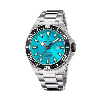 Montre Festina F20663/5 Bleu, Bracelet D&acute; Acier Inoxydable, Homme