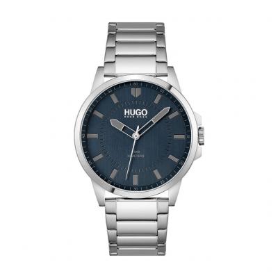 Montre Homme First Bleu 1530186 Gris Hugo